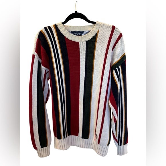 Vintage Tommy Hilfiger multi-color striped sweater - Picture 1 of 4